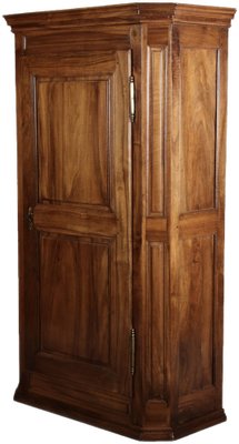 Antique Biedermeier Wardrobe in Walnut, 1810s-DXD-1790548