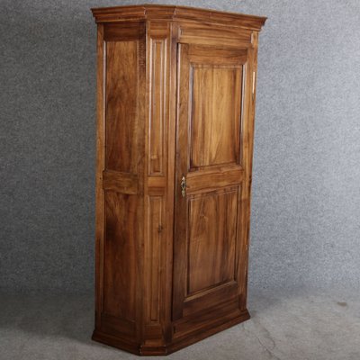 Antique Biedermeier Wardrobe in Walnut, 1810s-DXD-1790548