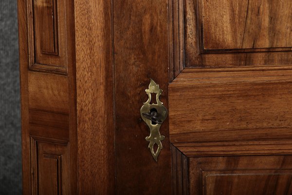 Antique Biedermeier Wardrobe in Walnut, 1810s-DXD-1790548