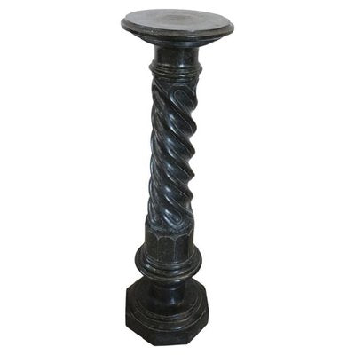 Antique Black Marble Column, 1880s-DCO-1347629