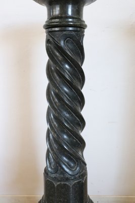 Antique Black Marble Column, 1880s-DCO-1347629