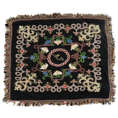 Antique Bohemian Hand-Stitched Embroidered Cover-ARU-626068