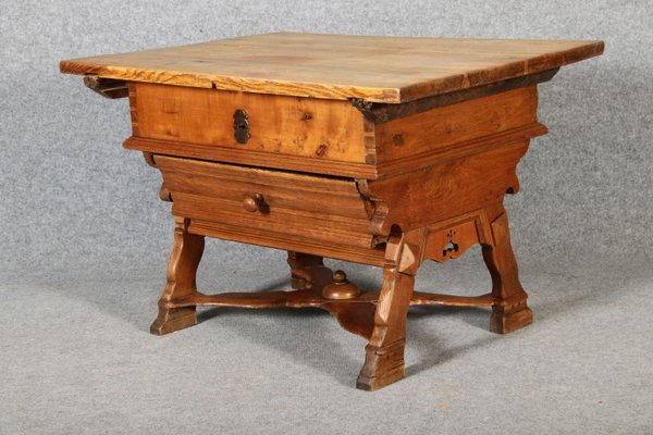 Antique Box Dining Table in Oak, 1700s-DXD-2021903