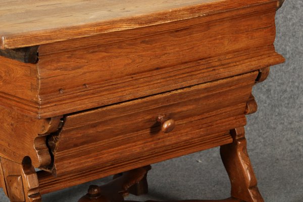 Antique Box Dining Table in Oak, 1700s-DXD-2021903