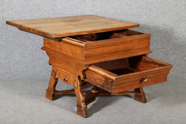 Antique Box Dining Table in Oak, 1700s-DXD-2021903