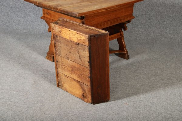 Antique Box Dining Table in Oak, 1700s-DXD-2021903