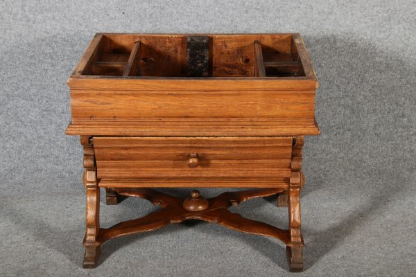 Antique Box Dining Table in Oak, 1700s-DXD-2021903