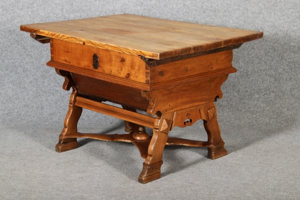 Antique Box Dining Table in Oak, 1700s-DXD-2021903