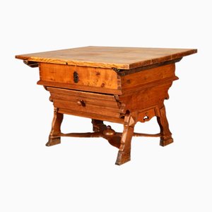 Antique Box Dining Table in Oak, 1700s-DXD-2021903