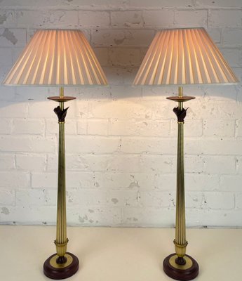 Antique Brass Baga Table Lamps by Patrizia Garganti, Italy, 1970s, Set of 2-WZZ-1383281