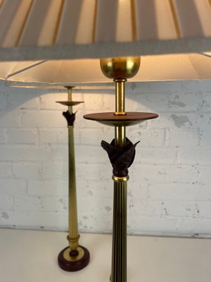 Antique Brass Baga Table Lamps by Patrizia Garganti, Italy, 1970s, Set of 2-WZZ-1383281