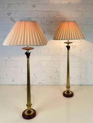 Antique Brass Baga Table Lamps by Patrizia Garganti, Italy, 1970s, Set of 2-WZZ-1383281