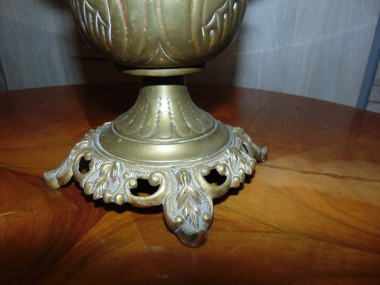 Antique Brass Oil Lamp from Lempereur & Bernard-CAQ-574864