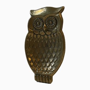 Antique Brass Owl Ashtray-LCR-852152