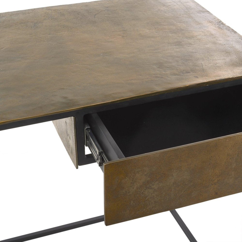 Antique Brass-Plated Desk by Pols Potten Studio