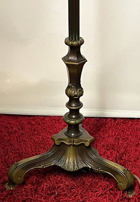 Antique Brass Tiffany Shade Floor Lamp-NGU-2014840