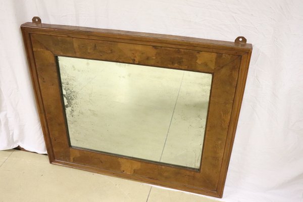 Antique Briar Walnut Wall Mirror, 1880s-DCO-1101002