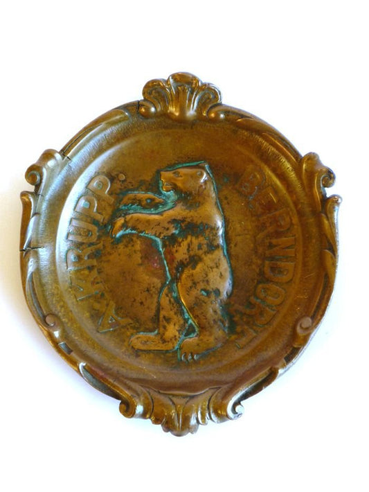 Antique Bronze Ashtray from Arthur Krupp