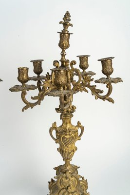 Antique Bronze Candelabra, Set of 2-WFS-2023163