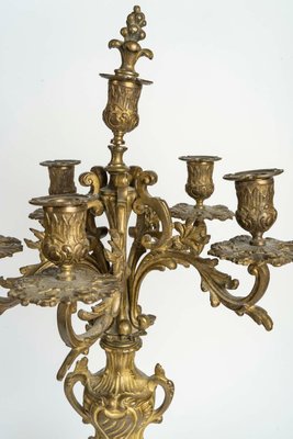 Antique Bronze Candelabra, Set of 2-WFS-2023163