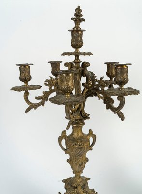 Antique Bronze Candelabra, Set of 2-WFS-2023163