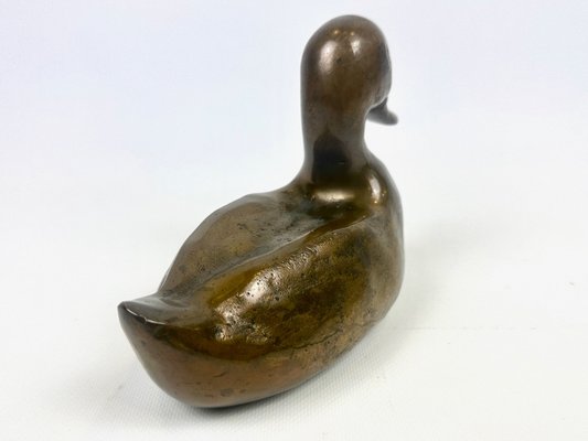 Antique Bronze Duck Figure, 19th Century-ZCY-2021430