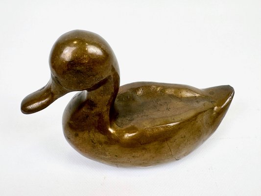 Antique Bronze Duck Figure, 19th Century-ZCY-2021430