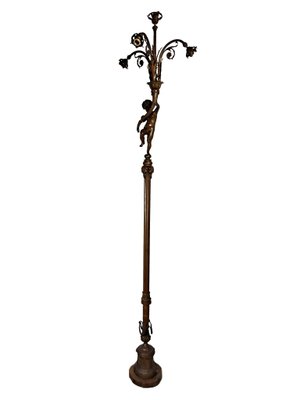 Antique Bronze Lamp Post, Late 1800s-GKV-1344443