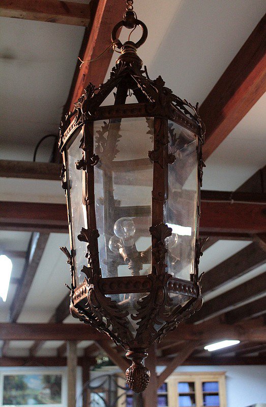 Antique Bronze Lantern, 1900s