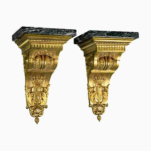 Antique Bronze Shelves, Set of 2-ZCI-1318045