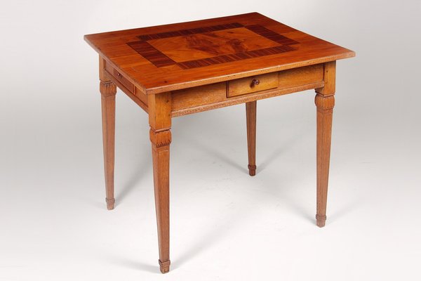 Antique Brown Card Table in Cherry Tree, 1790s-WHY-1768426