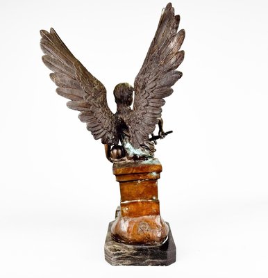 Antique Broze Sculpture of Angel with Sword, 1890s-TZ-2018638