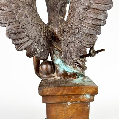 Antique Broze Sculpture of Angel with Sword, 1890s-TZ-2018638