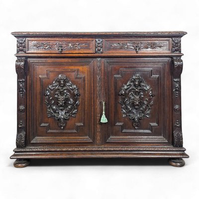 Antique Buffet in Oak-HLV-2033108