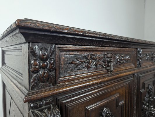 Antique Buffet in Oak-HLV-2033108