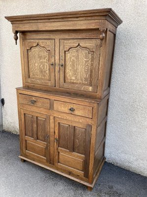 Antique Buffet with 2 Bodies, 1900s-SDV-875765