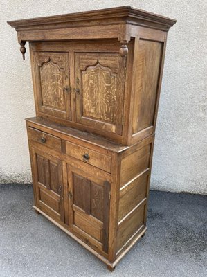 Antique Buffet with 2 Bodies, 1900s-SDV-875765