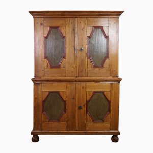 Antique Buffet with Painted Doors-HPP-1738355