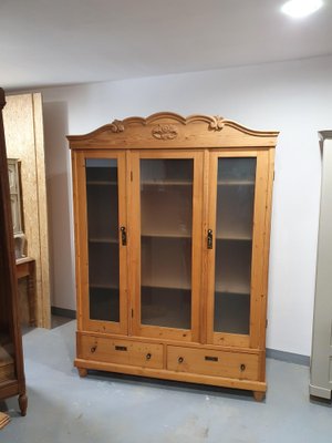 Antique Cabinet in Glass & Wood-LTB-1276825