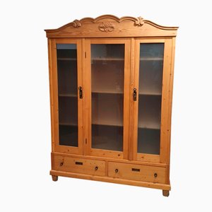 Antique Cabinet in Glass & Wood-LTB-1276825