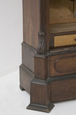 Antique Cabinet in Walnut Wood with Glass-RCE-1309356