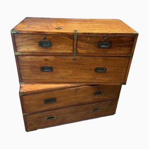 Antique Campaign Chest of Drawers-CUP-2032413