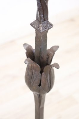 Antique Candelabra in Forged Iron, 1650s-DCO-1031263