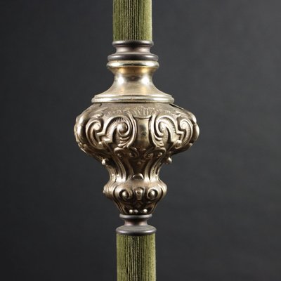 Antique Candleholder in 900 Silvered Sheet Metal-VMM-1724764