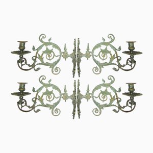 Antique Candleholders, Set of 4-ZVO-561715