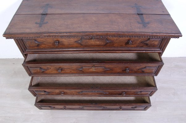 Antique Canterano Chest of Drawers in Walnut, 1700s-XSG-1386036