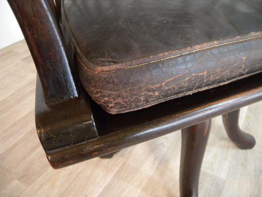 Antique Captain's Swivel Desk Chair, England, 1900s-FEO-1776184