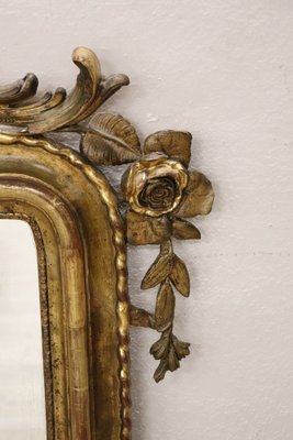 Antique Carved and Gilded Wood Wall Mirror, 1840s-DCO-1122294