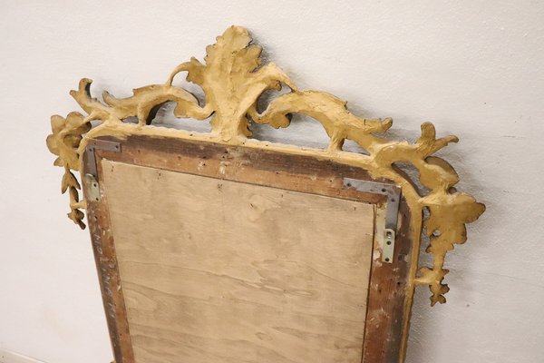 Antique Carved and Gilded Wood Wall Mirror, 1840s-DCO-1122294