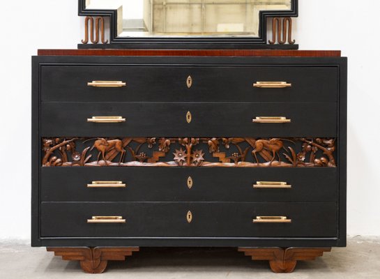 Antique Carved Dresser, 1890s-WUN-2027935